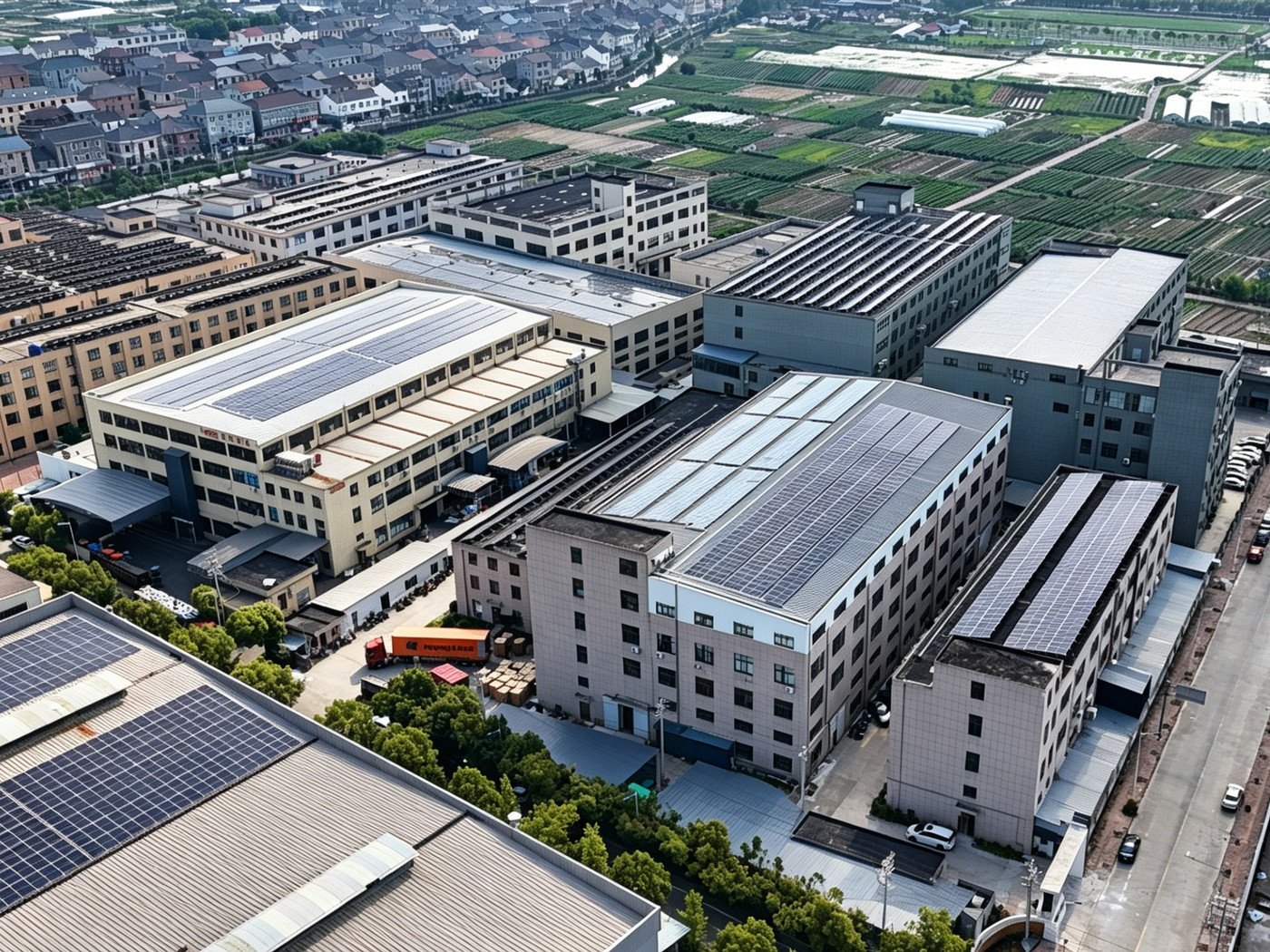 Aerial view of the FARREACH manufacturing area in Yuyao