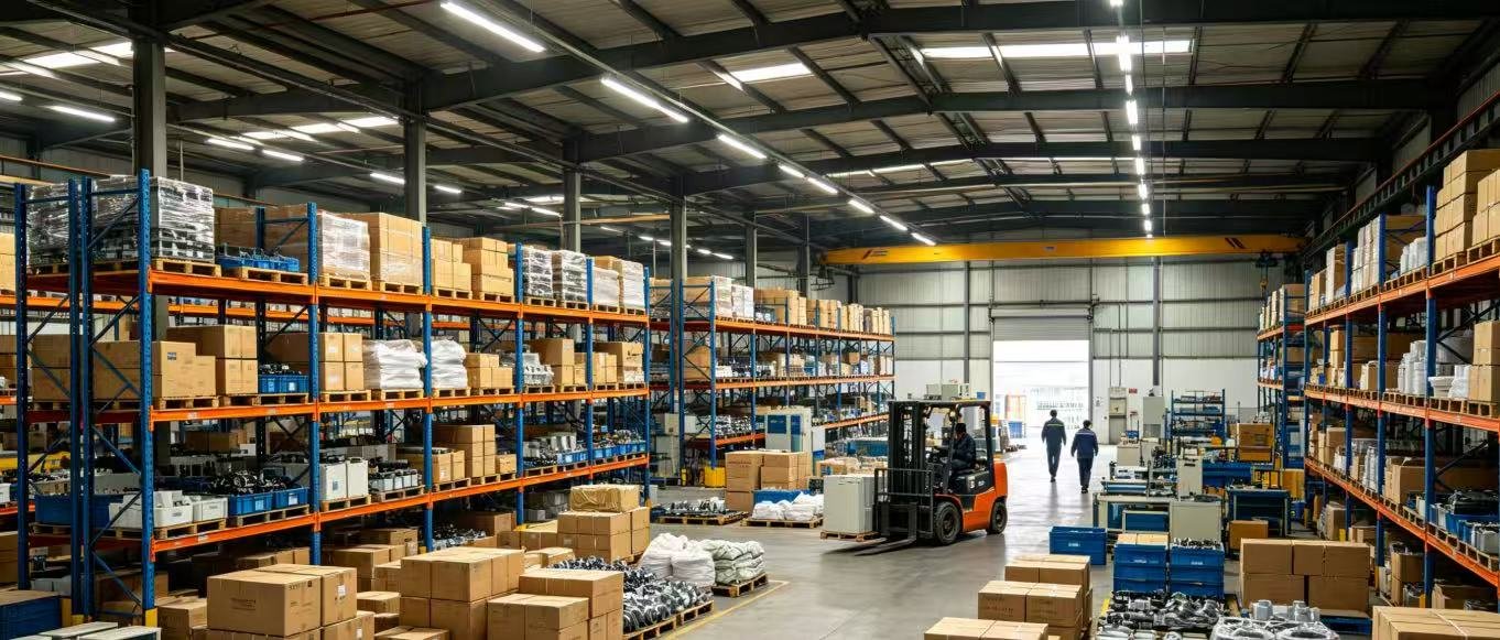 Raw material storage area